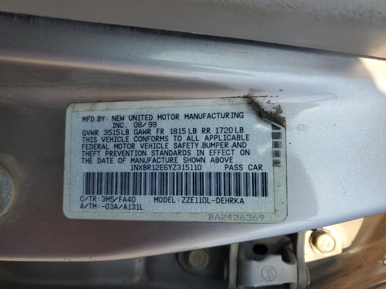 2000 Toyota Corolla - Image 14