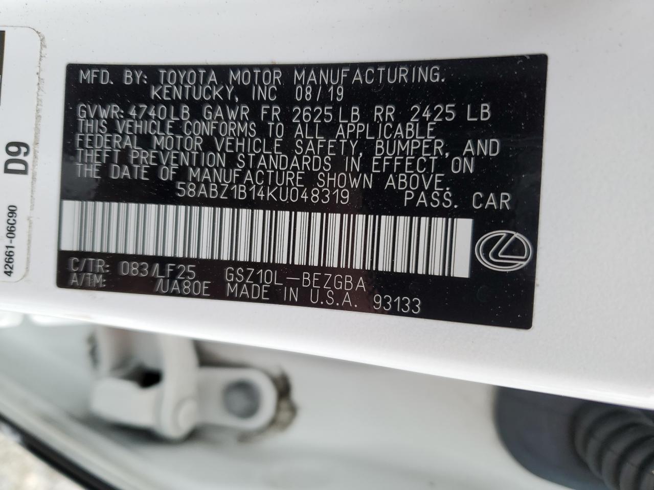 2019 Lexus ES - Image 12