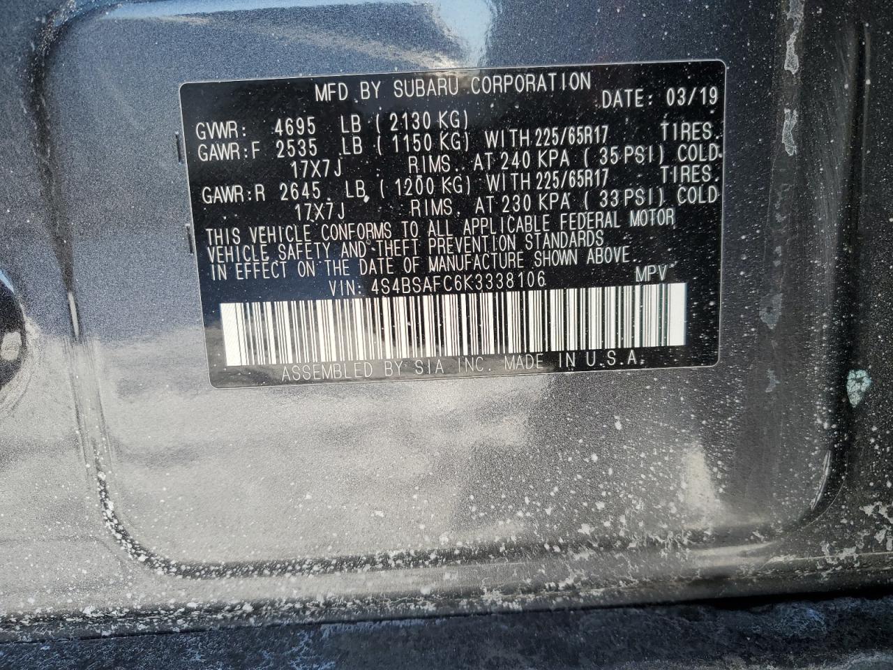 2019 Subaru Outback - Image 12
