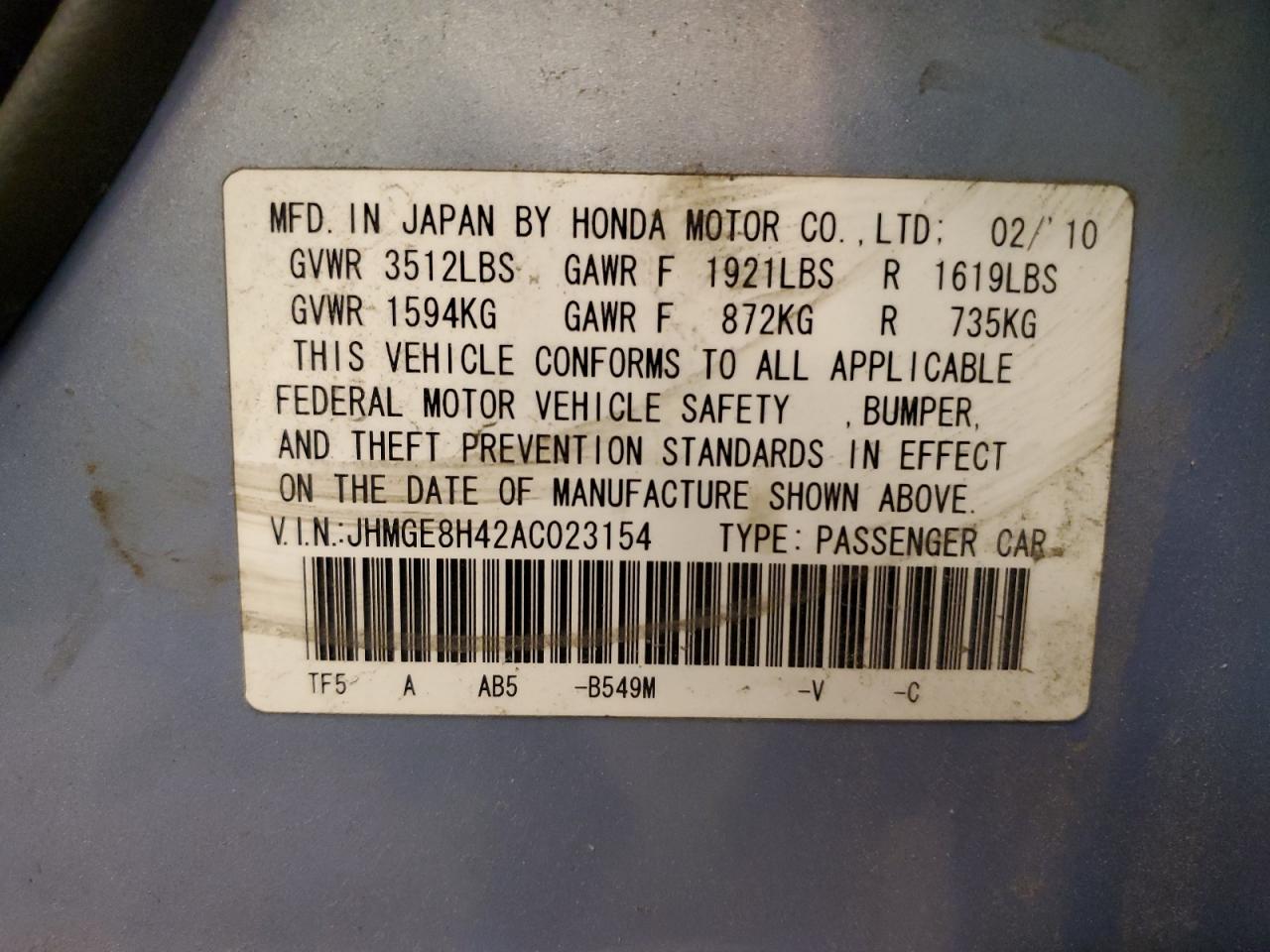 2010 Honda Fit - Image 12