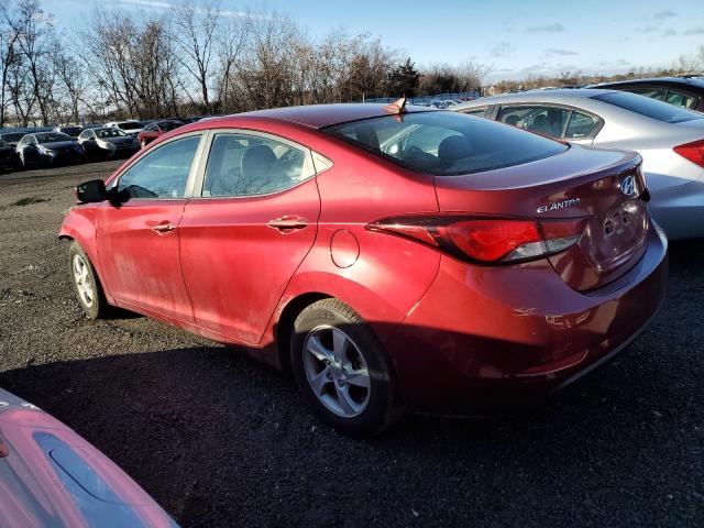  HYUNDAI ELANTRA 2014 Czerwony