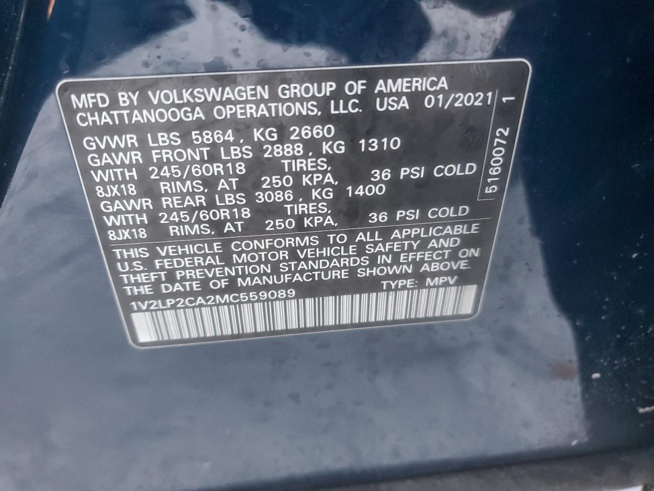 2021 Volkswagen Atlas - Image 15