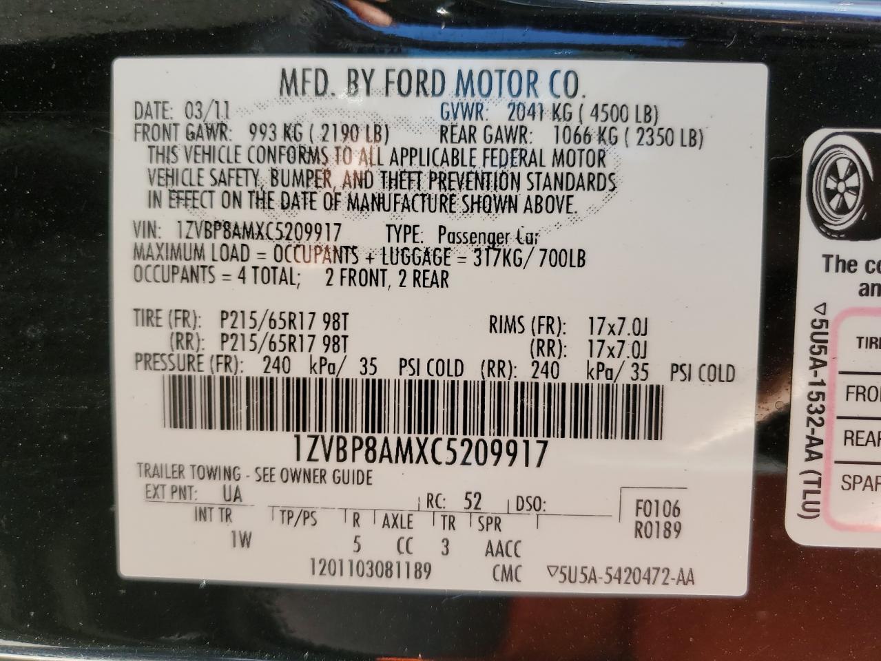2012 Ford Mustang - Image 12