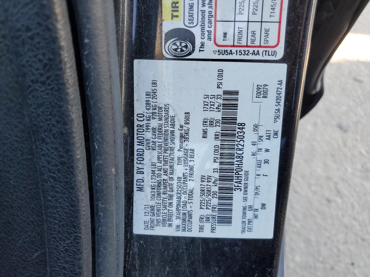 2012 Ford Fusion - Image 12
