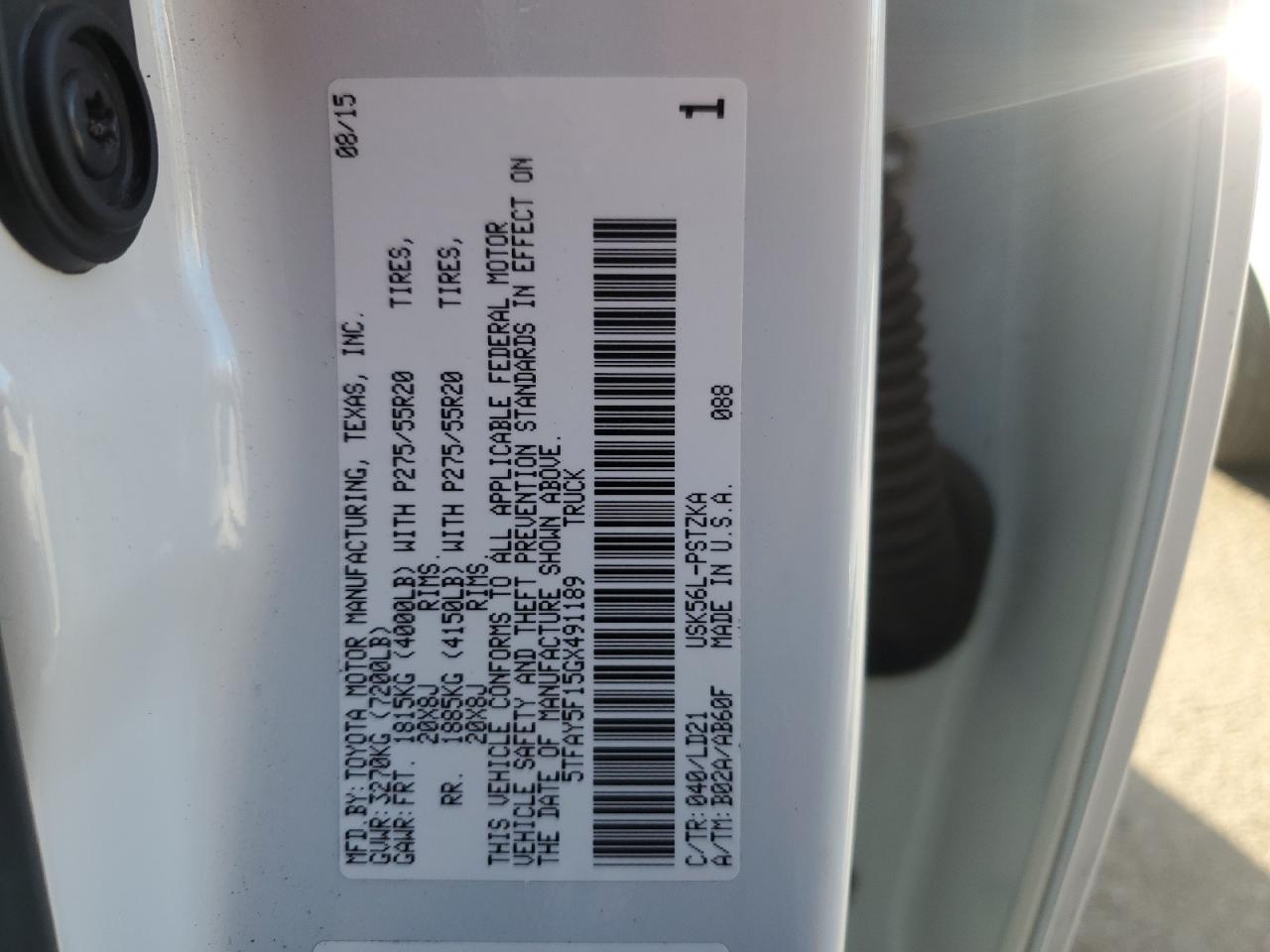 2016 Toyota Tundra - Image 12