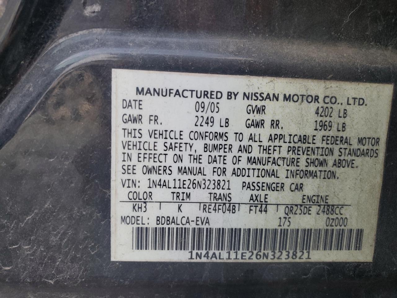 2006 Nissan Altima - Image 12