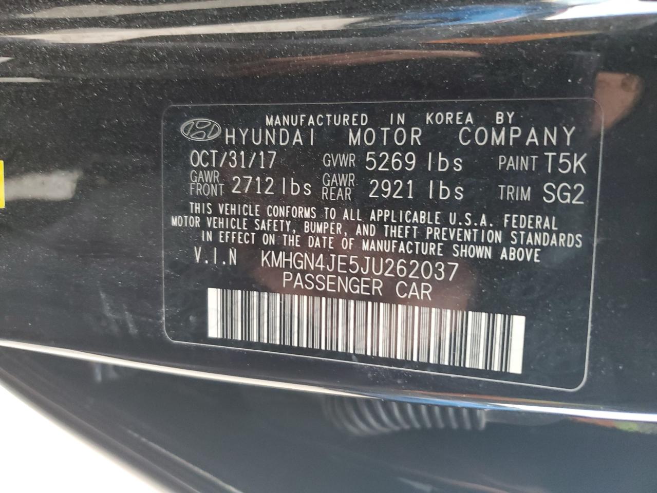 2018 Genesis G80 - Image 12