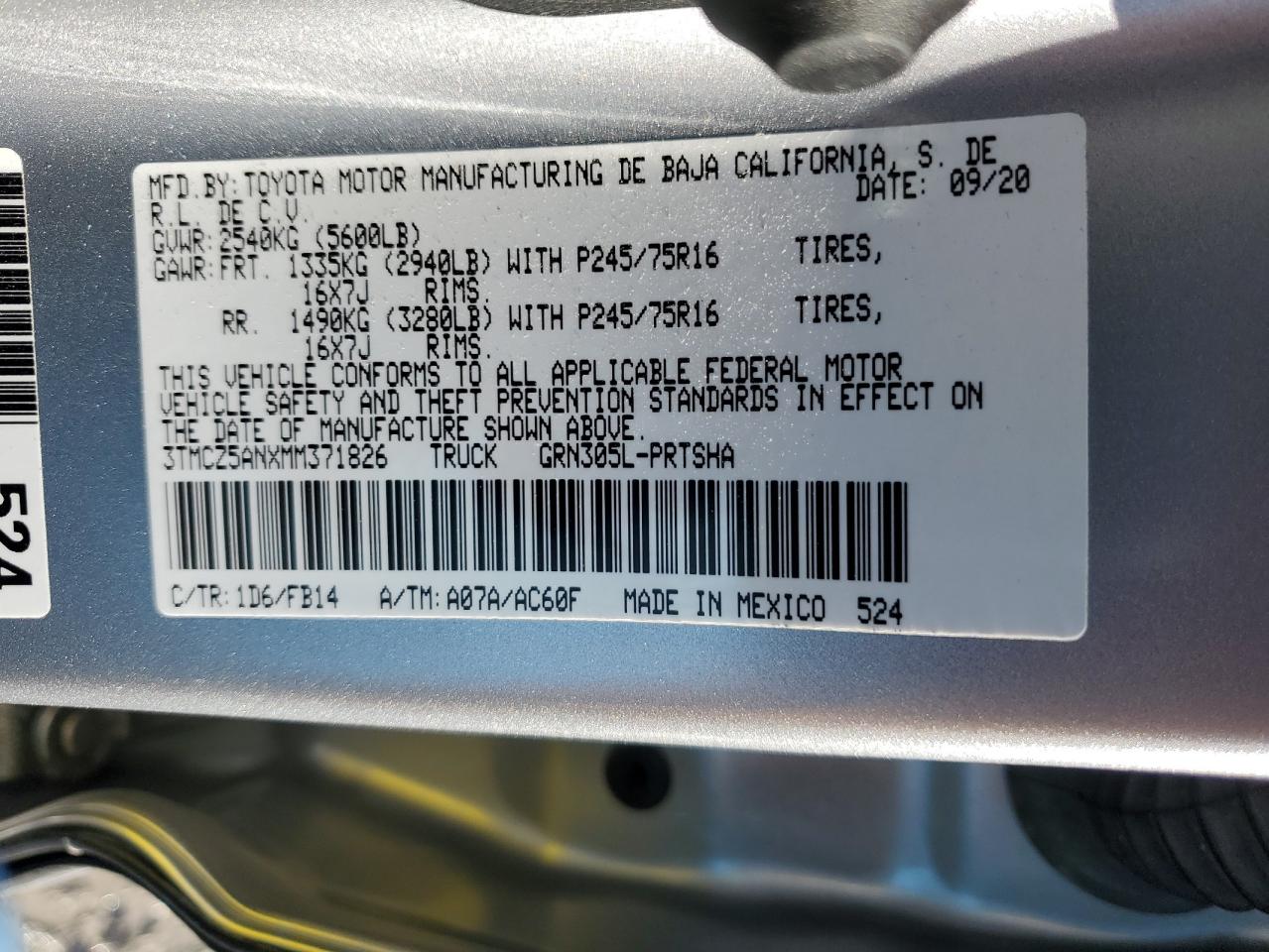 2021 Toyota Tacoma - Image 12