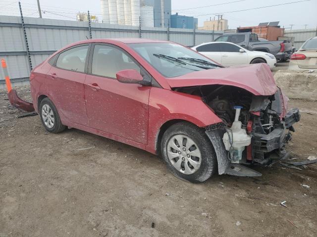  HYUNDAI ACCENT 2016 Красный