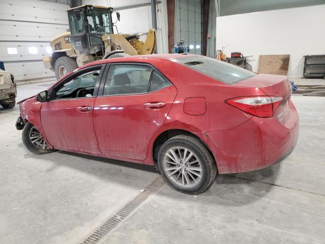  TOYOTA COROLLA 2014 Red