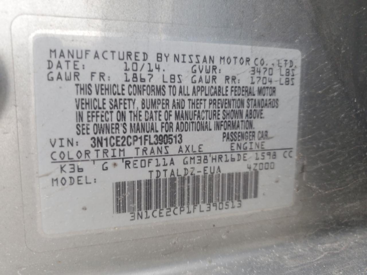 2015 Nissan Versa - Image 12