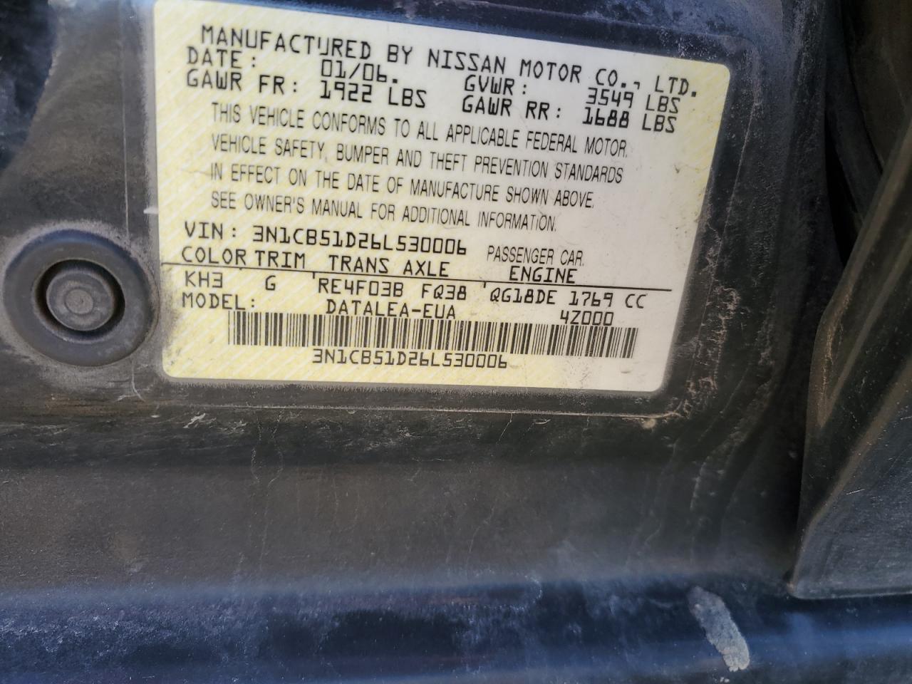 2006 Nissan Sentra - Image 15