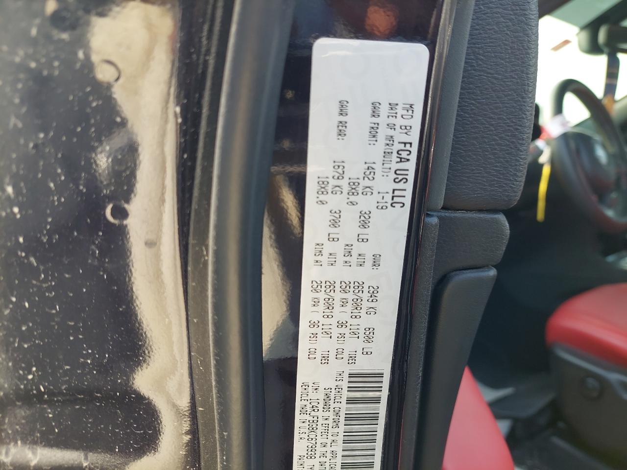 1C4RJFBG8KC679938 - 2019 Jeep GRAND CHER - #87517485