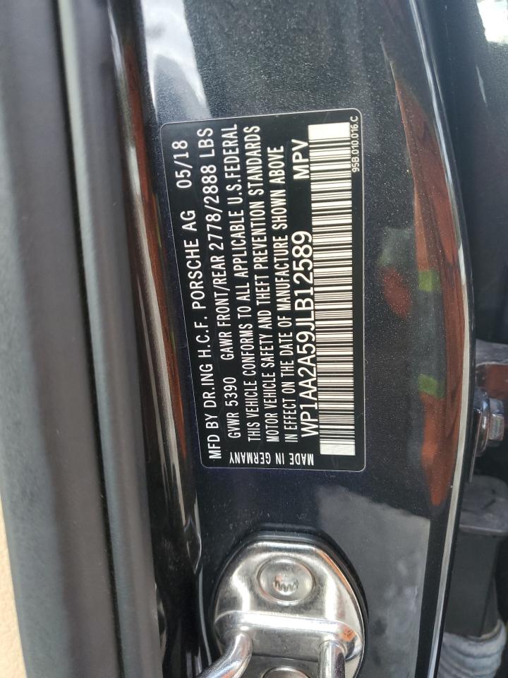 2018 Porsche Macan VIN: WP1AA2A59JLB12589 Lot: 41423025