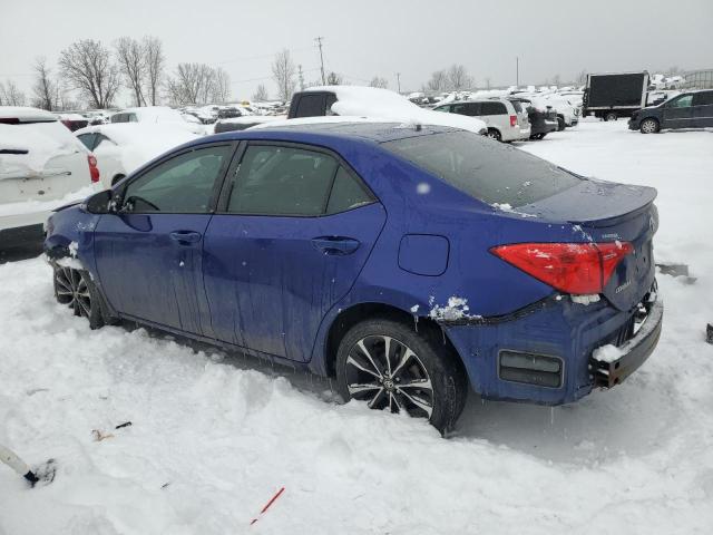  TOYOTA COROLLA 2017 Синий