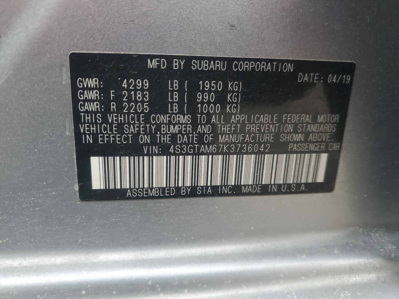 2019 Subaru Impreza - Image 12
