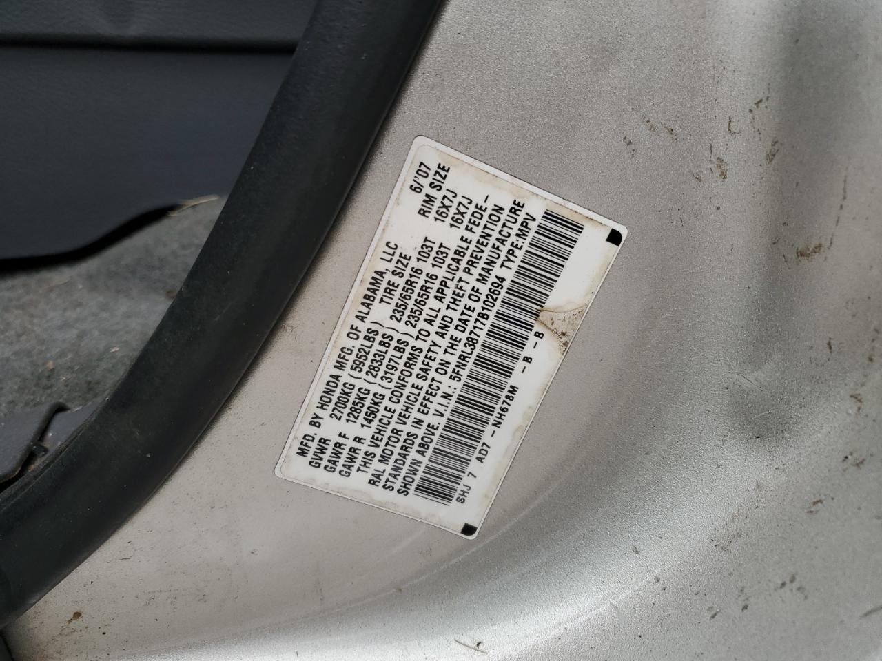 2007 Honda Odyssey - Image 13