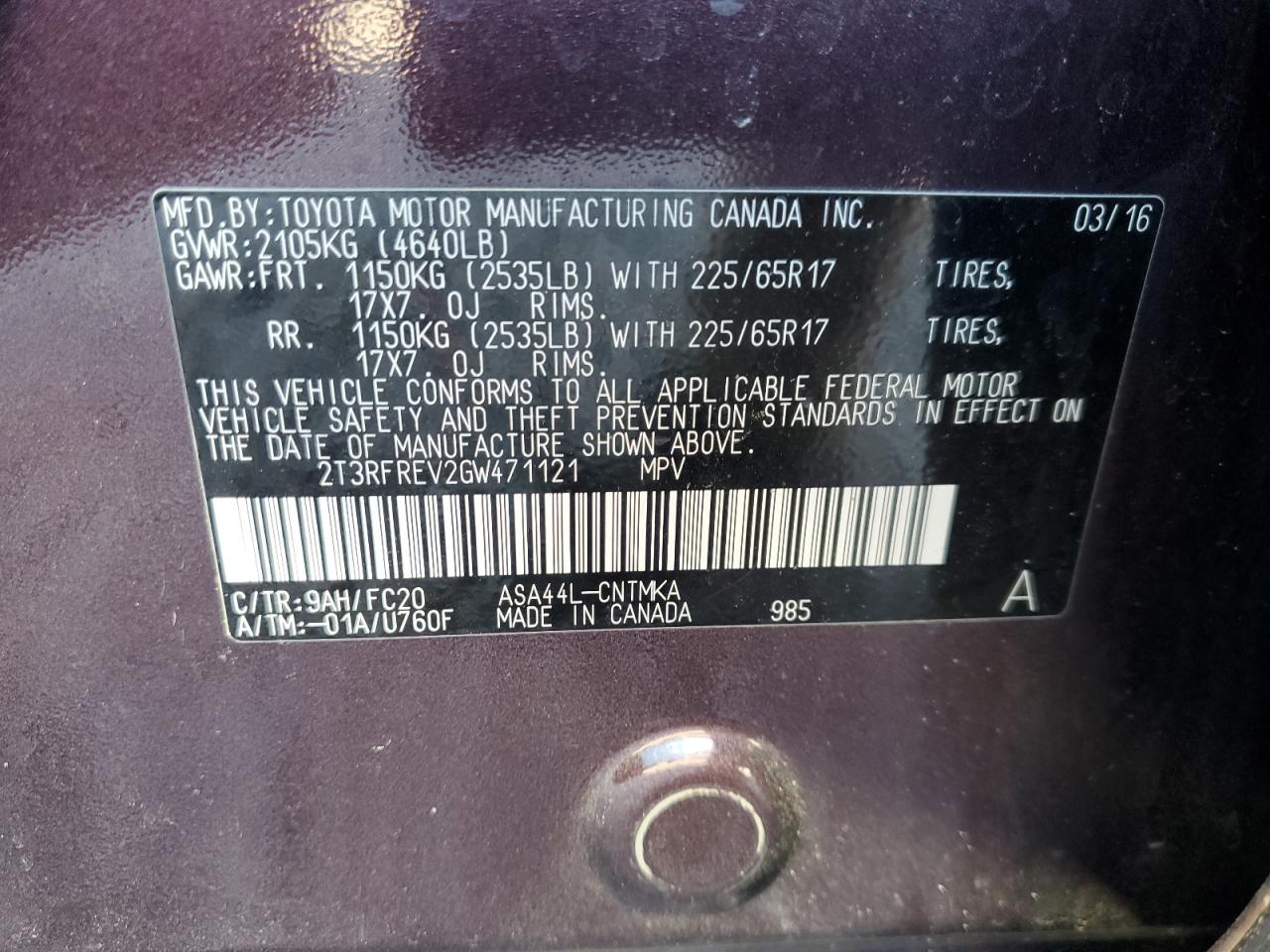 2016 Toyota RAV 4 - Image 12