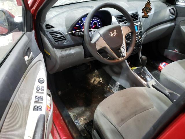  HYUNDAI ACCENT 2014 Красный