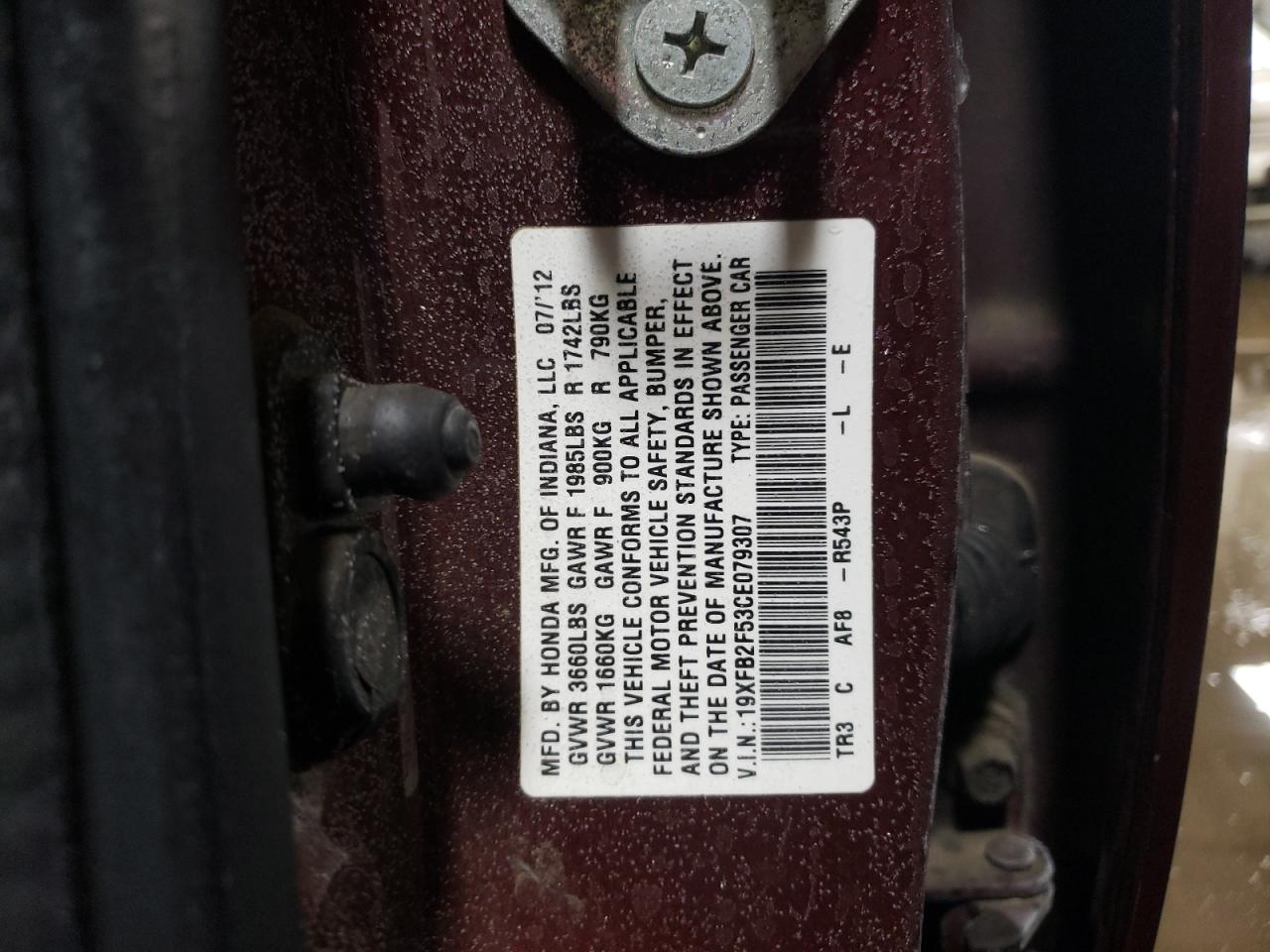2012 Honda Civic - Image 13