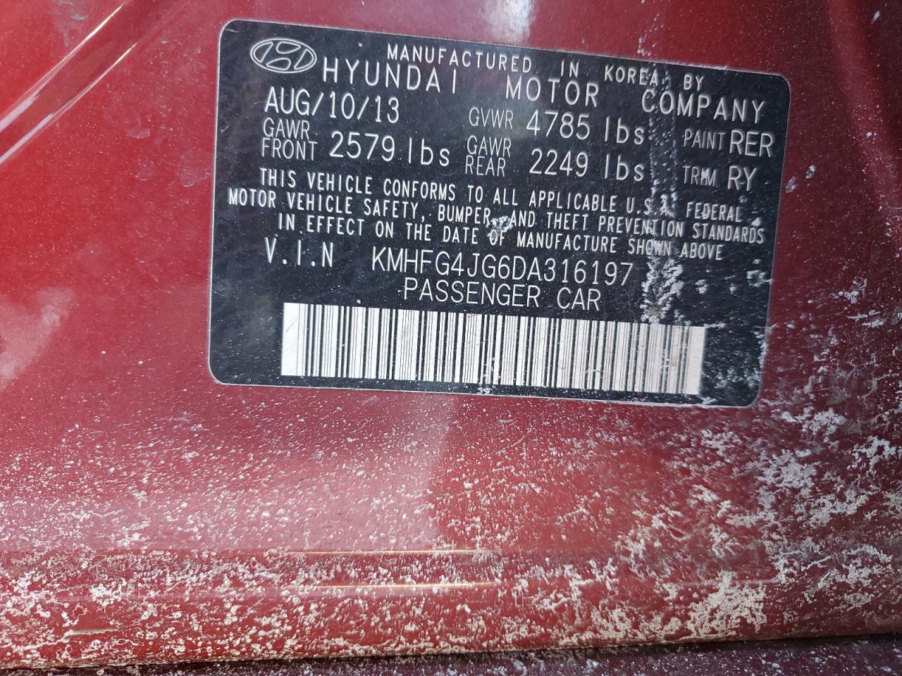 2013 Hyundai Azera - Image 12