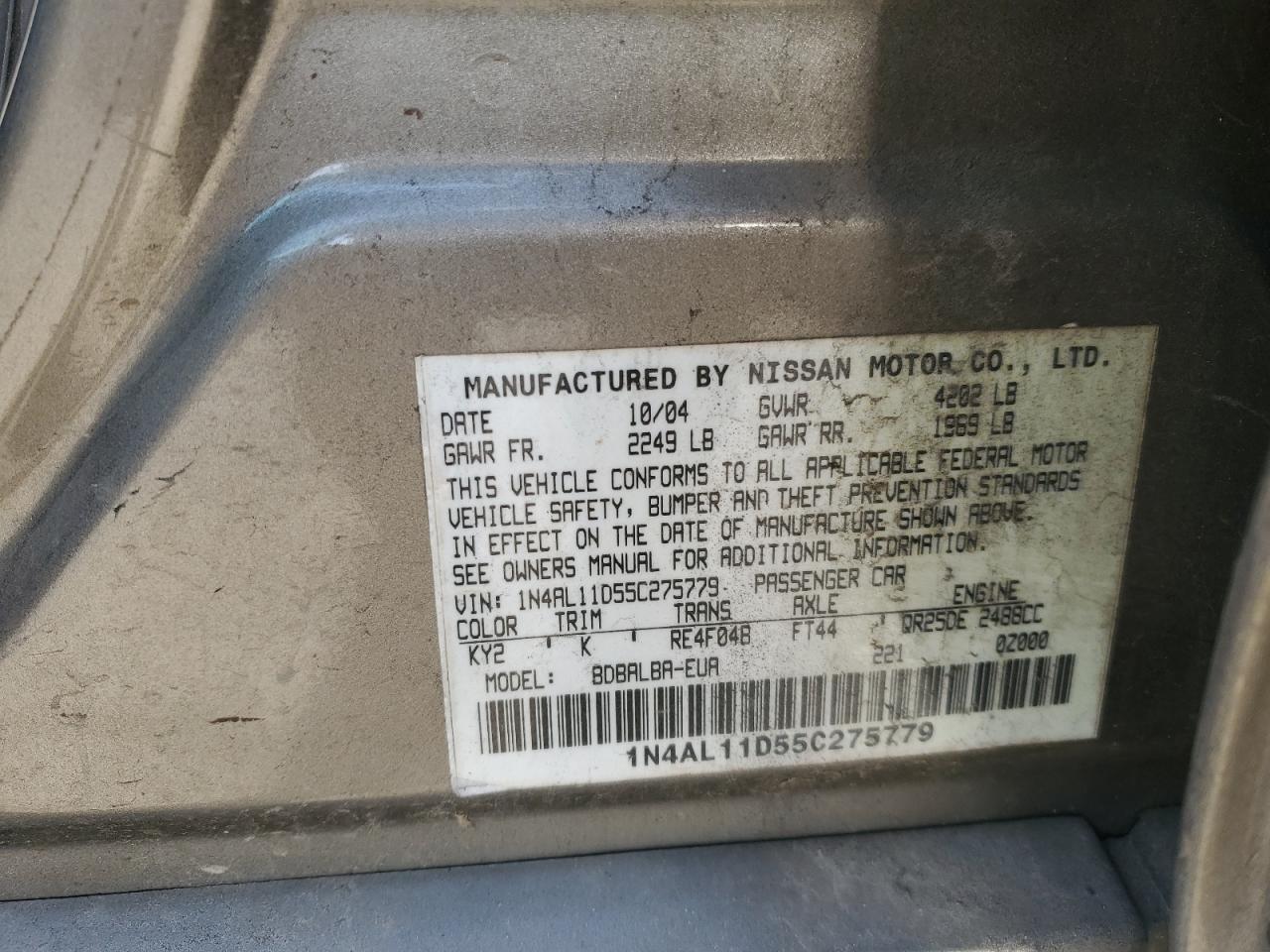 2005 Nissan Altima - Image 15