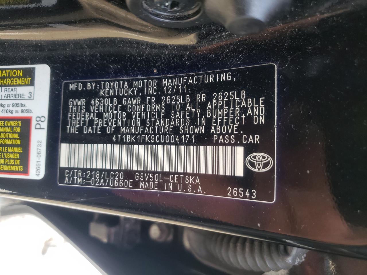 2012 Toyota Camry - Image 13