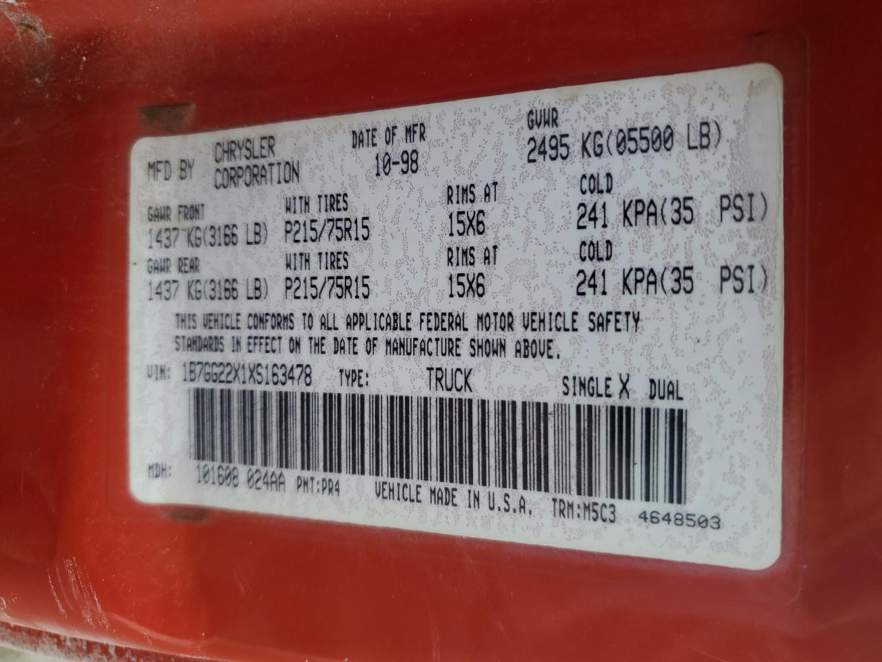 1999 Dodge Dakota - Image 14