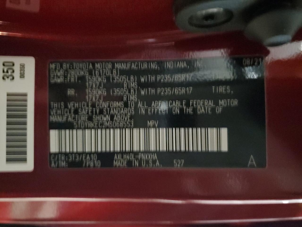 2021 Toyota Sienna - Image 13