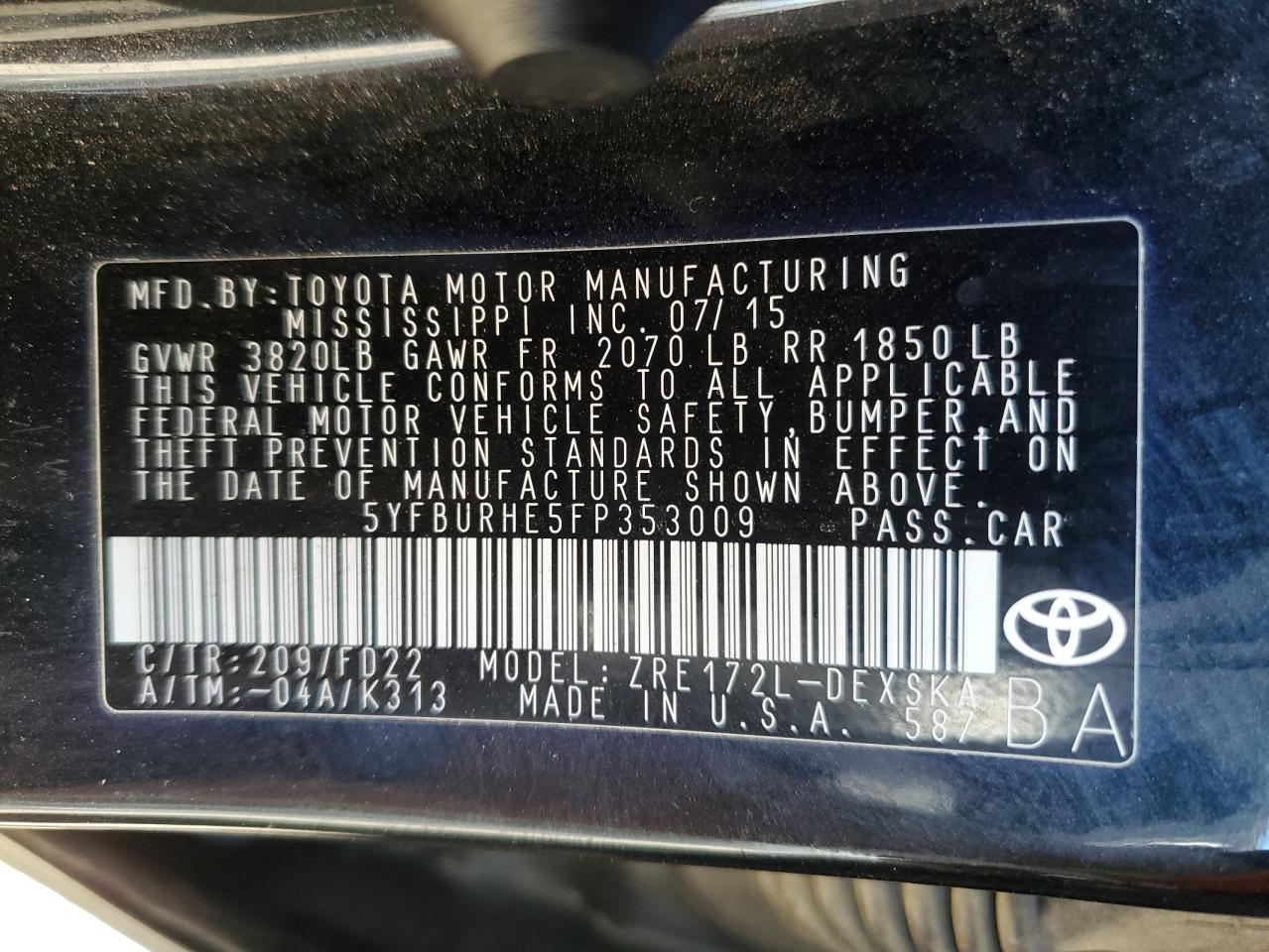 2015 Toyota Corolla - Image 13