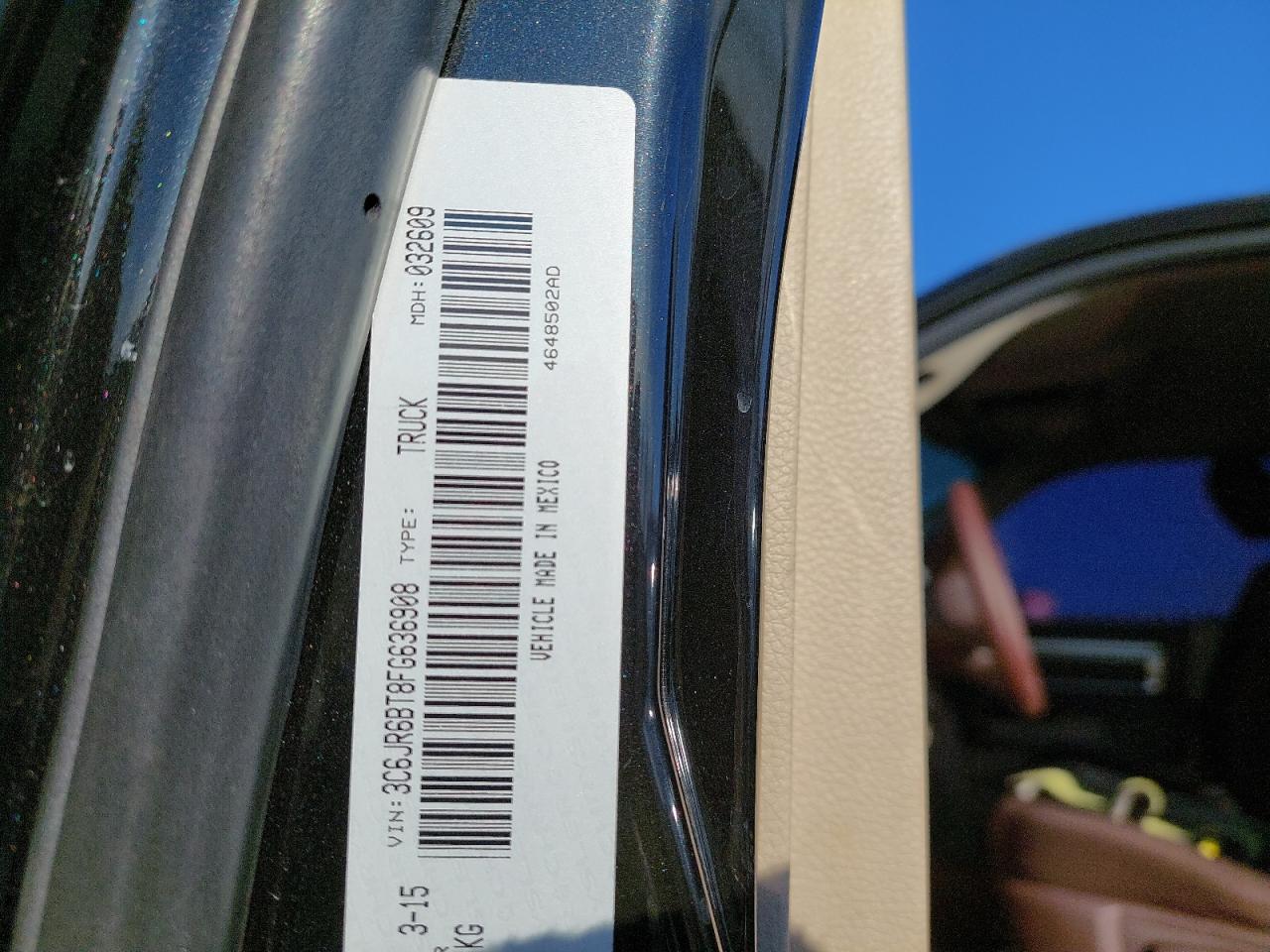 3C6JR6BT8FG636908 - 2015 Dodge Ram - #89230555