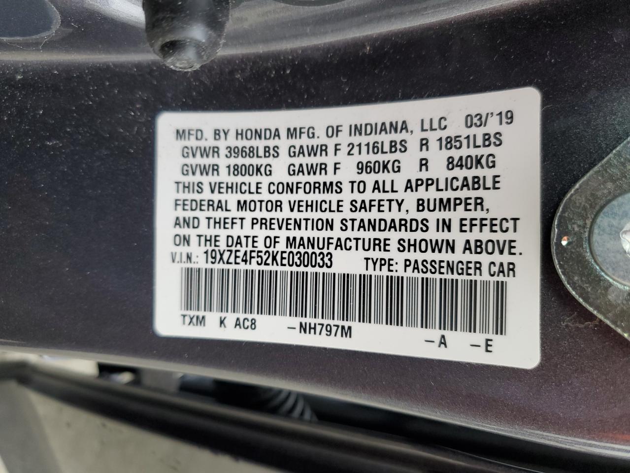 2019 Honda Insight - Image 12