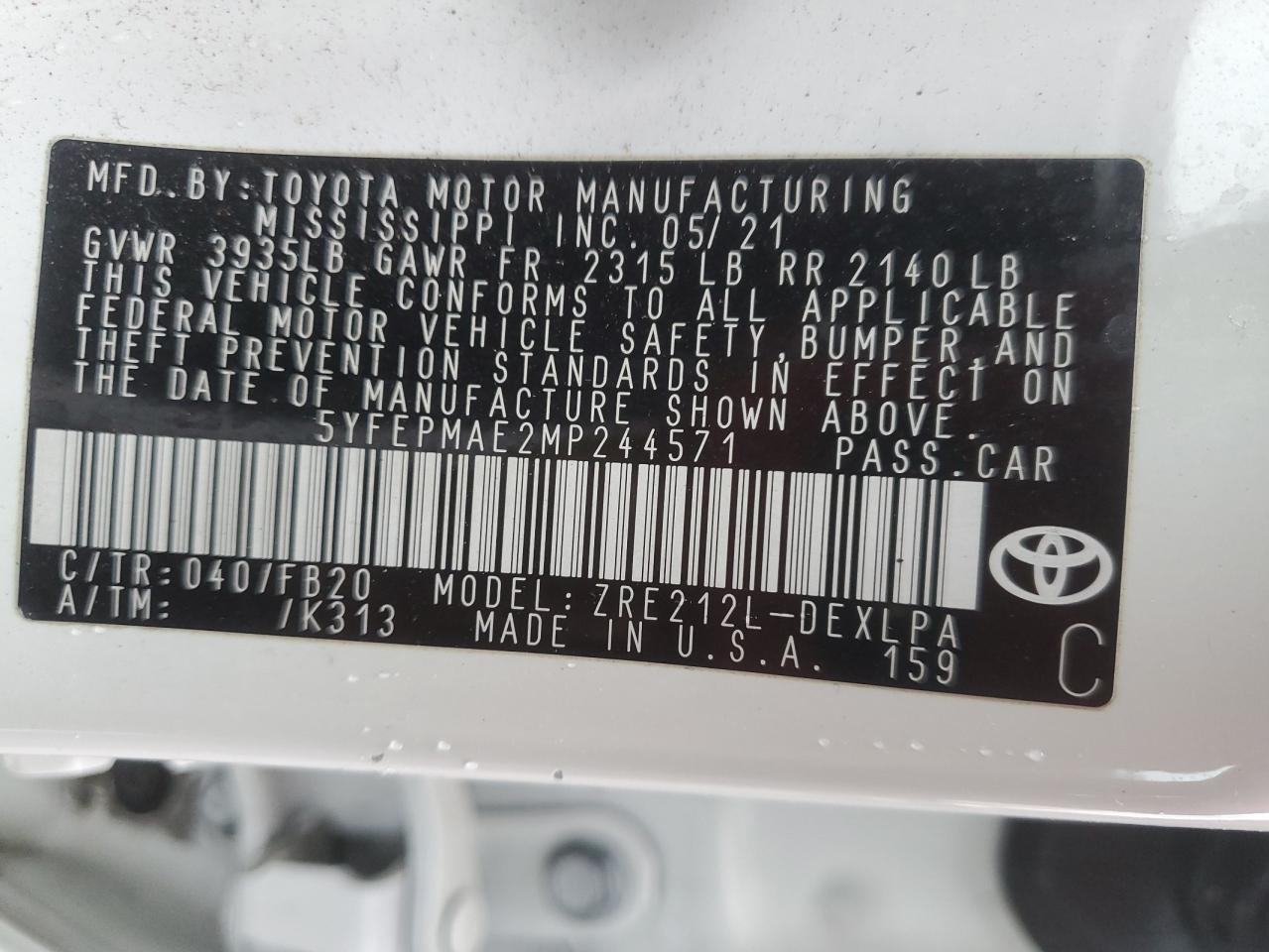 2021 Toyota Corolla - Image 12