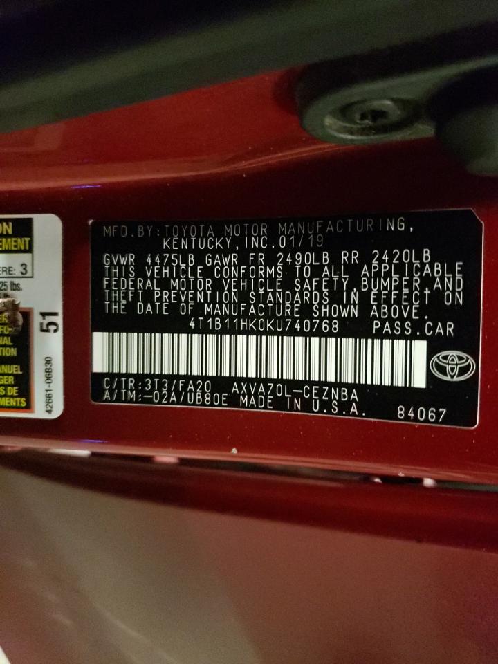 2019 Toyota Camry - Image 12