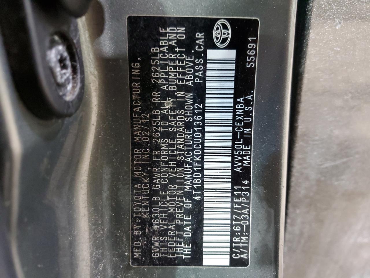 2012 Toyota Camry - Image 12