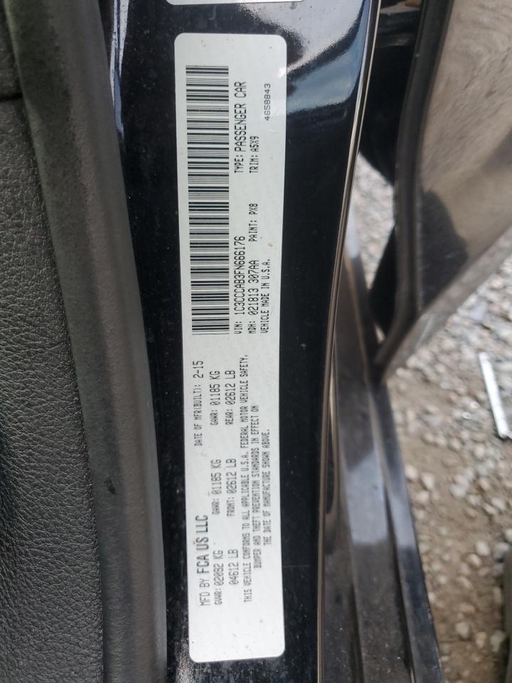 2015 Chrysler 200 Limited VIN: 1C3CCCAB3FN666176 Lot: 87746155