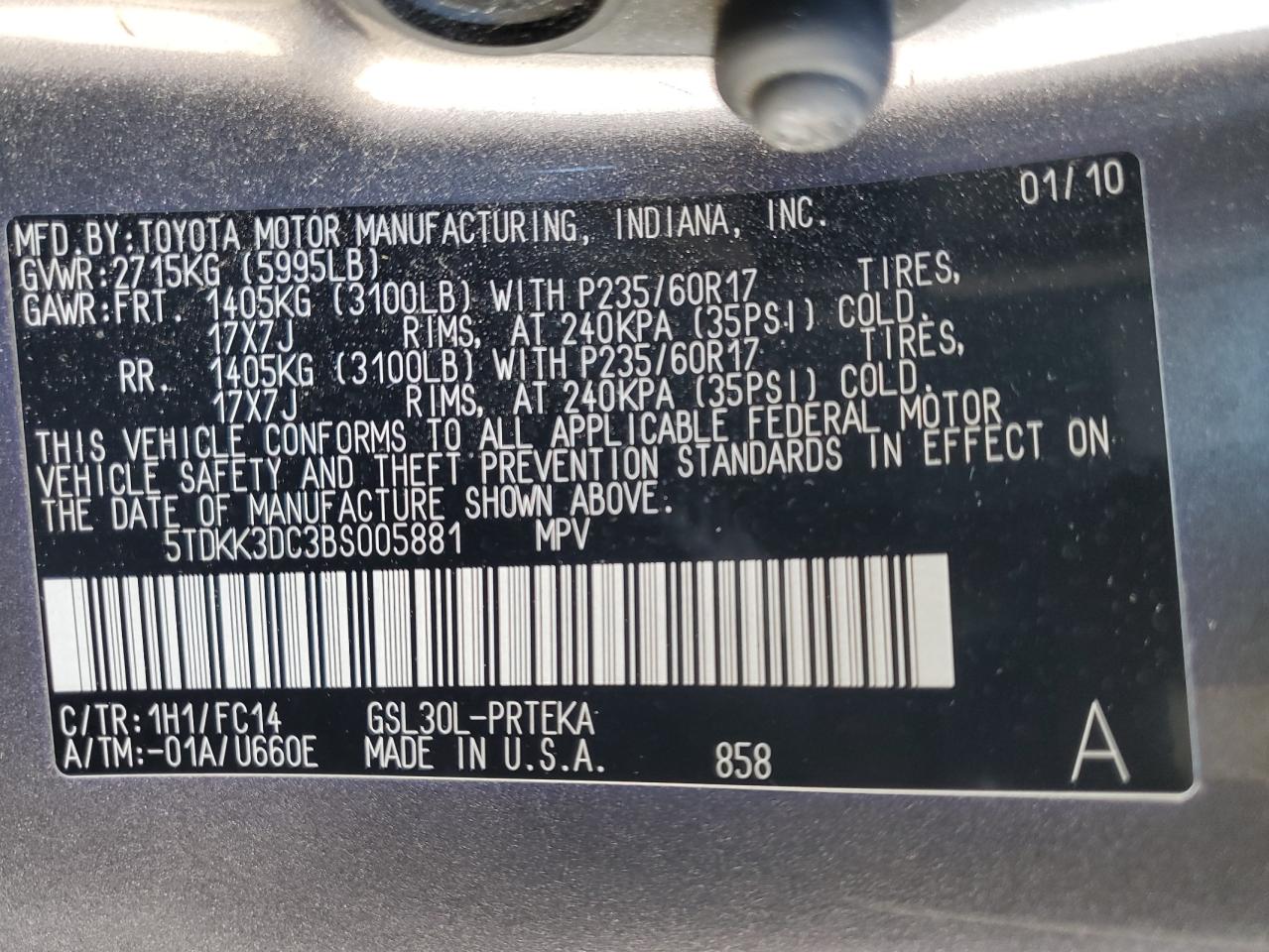 2011 Toyota Sienna - Image 15