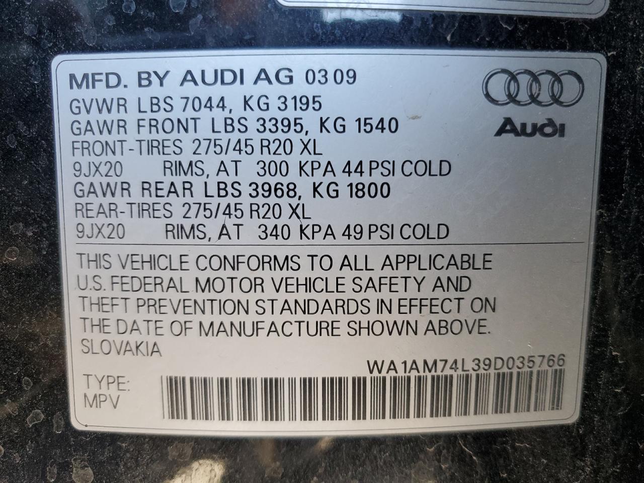 2009 Audi Q7 - Image 13