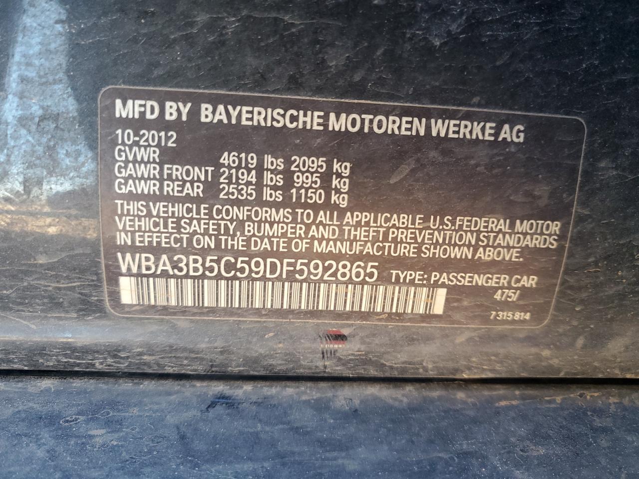 2013 BMW 3er - Image 12