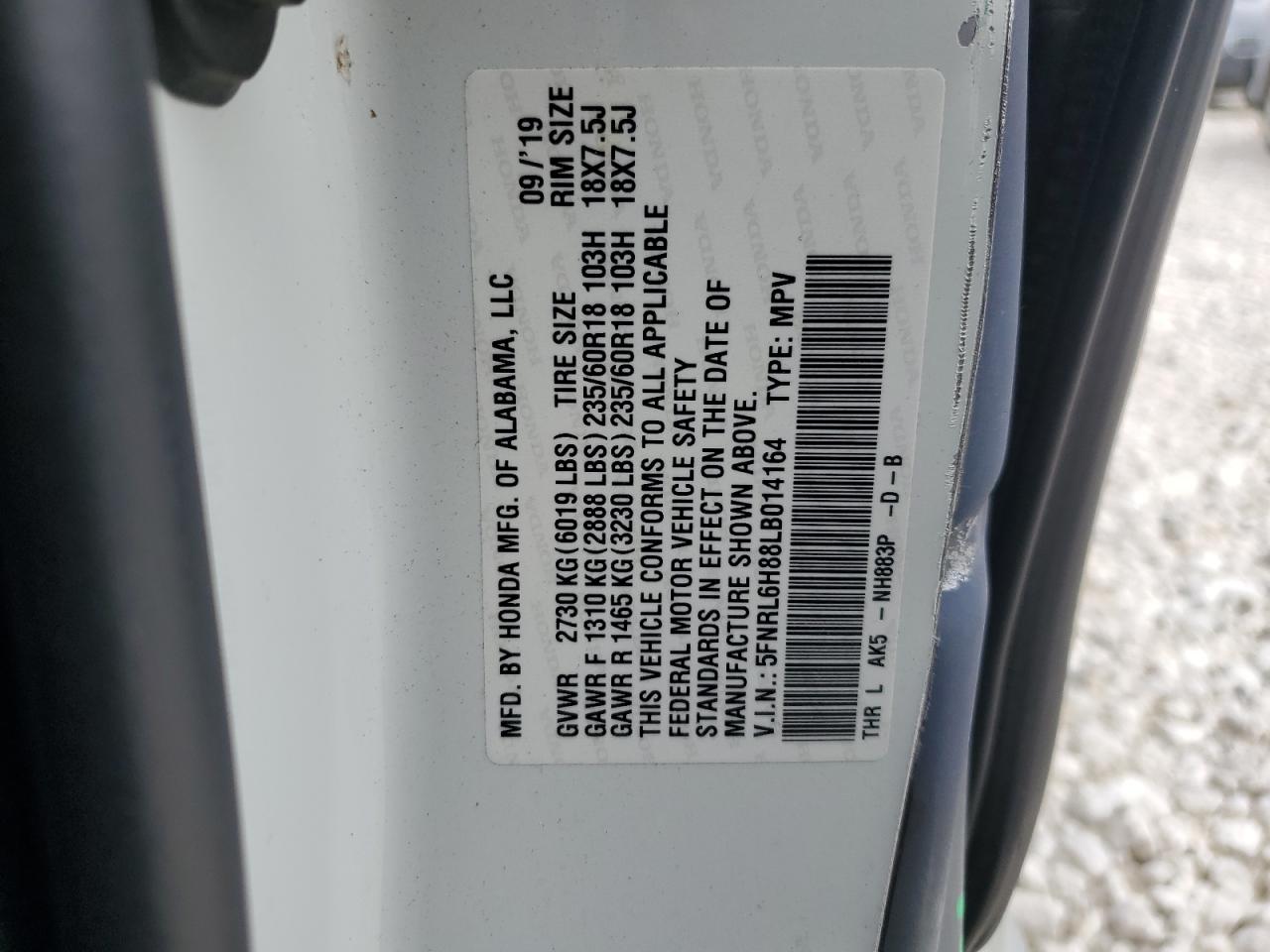 2020 Honda Odyssey - Image 14