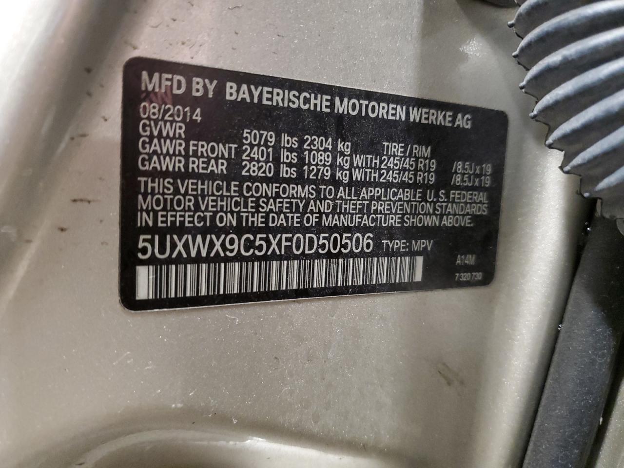 2015 BMW X3 - Image 13