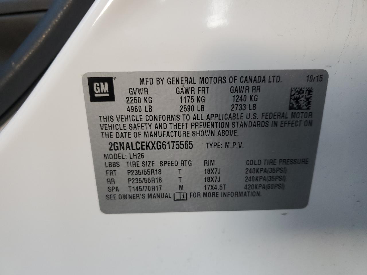 2016 Chevrolet Equinox - Image 13
