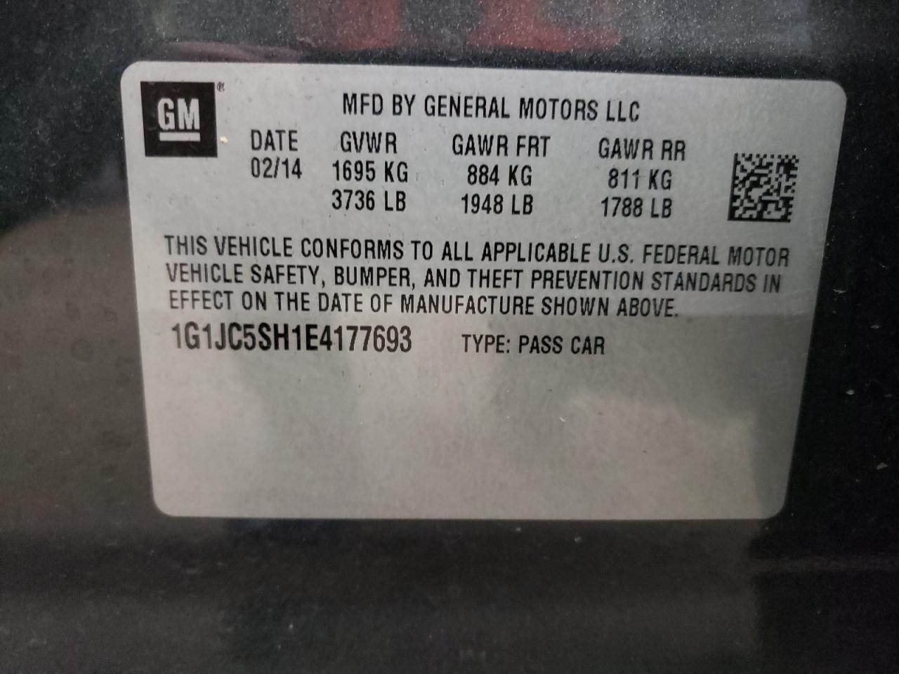 2014 Chevrolet Sonic - Image 13