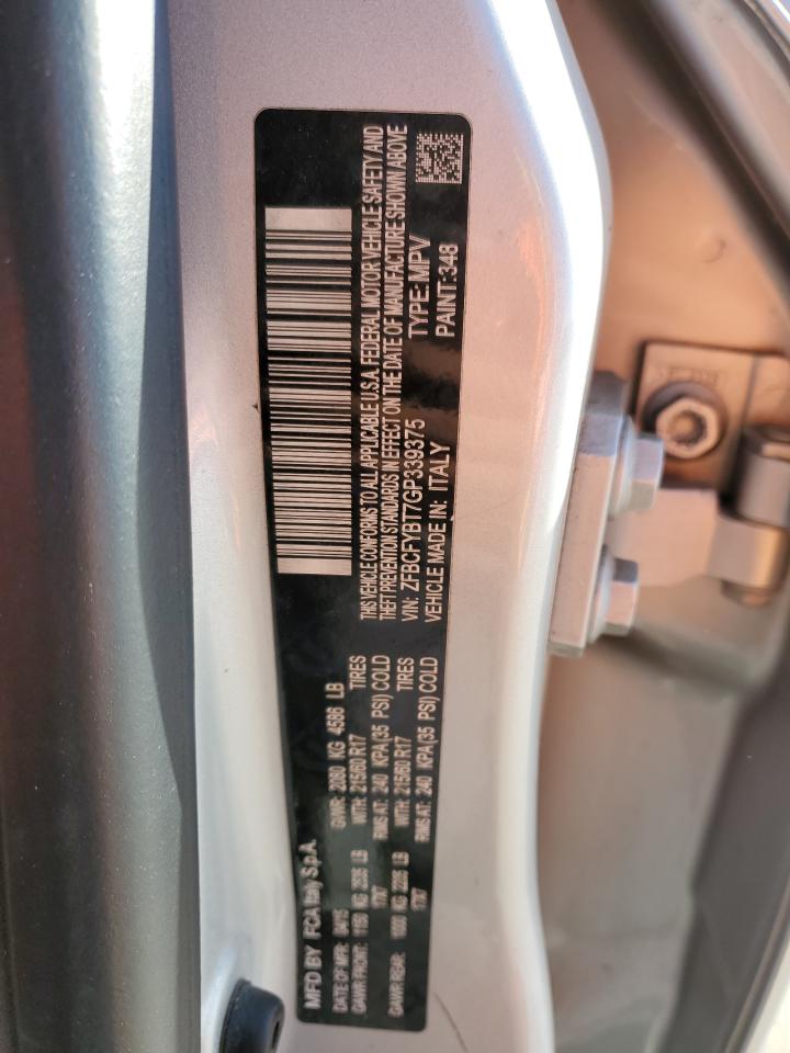 2016 Fiat 500X Easy VIN: ZFBCFYBT7GP339375 Lot: 42978575