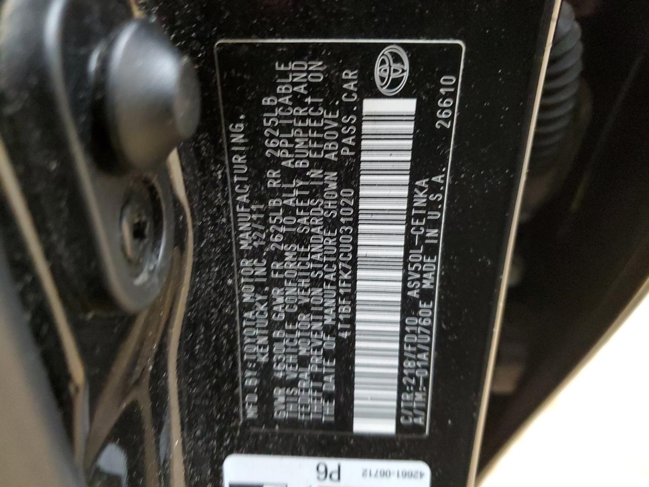 2012 Toyota Camry - Image 13