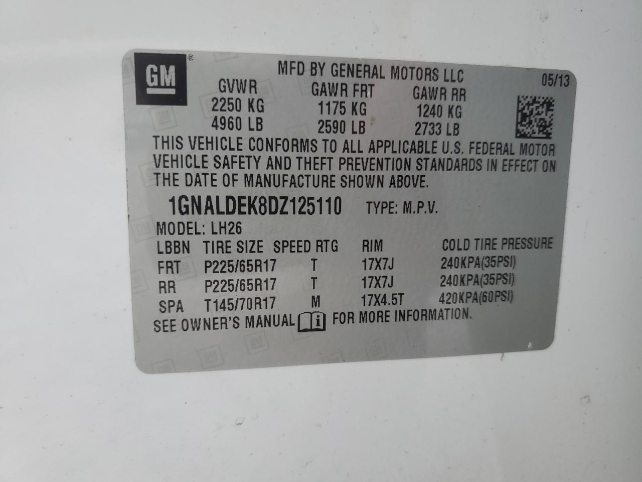 2013 Chevrolet Equinox - Image 13
