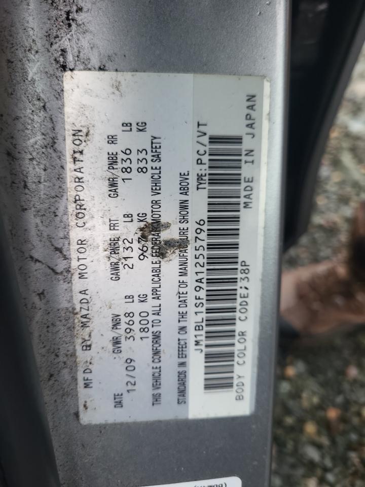 2010 Mazda 3 I VIN: JM1BL1SF9A1255796 Lot: 88086325