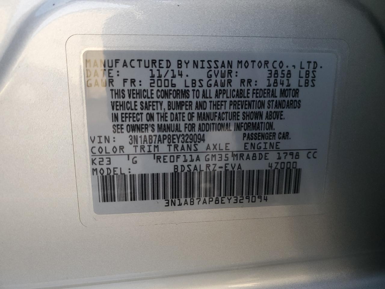 2014 Nissan Sentra - Image 12