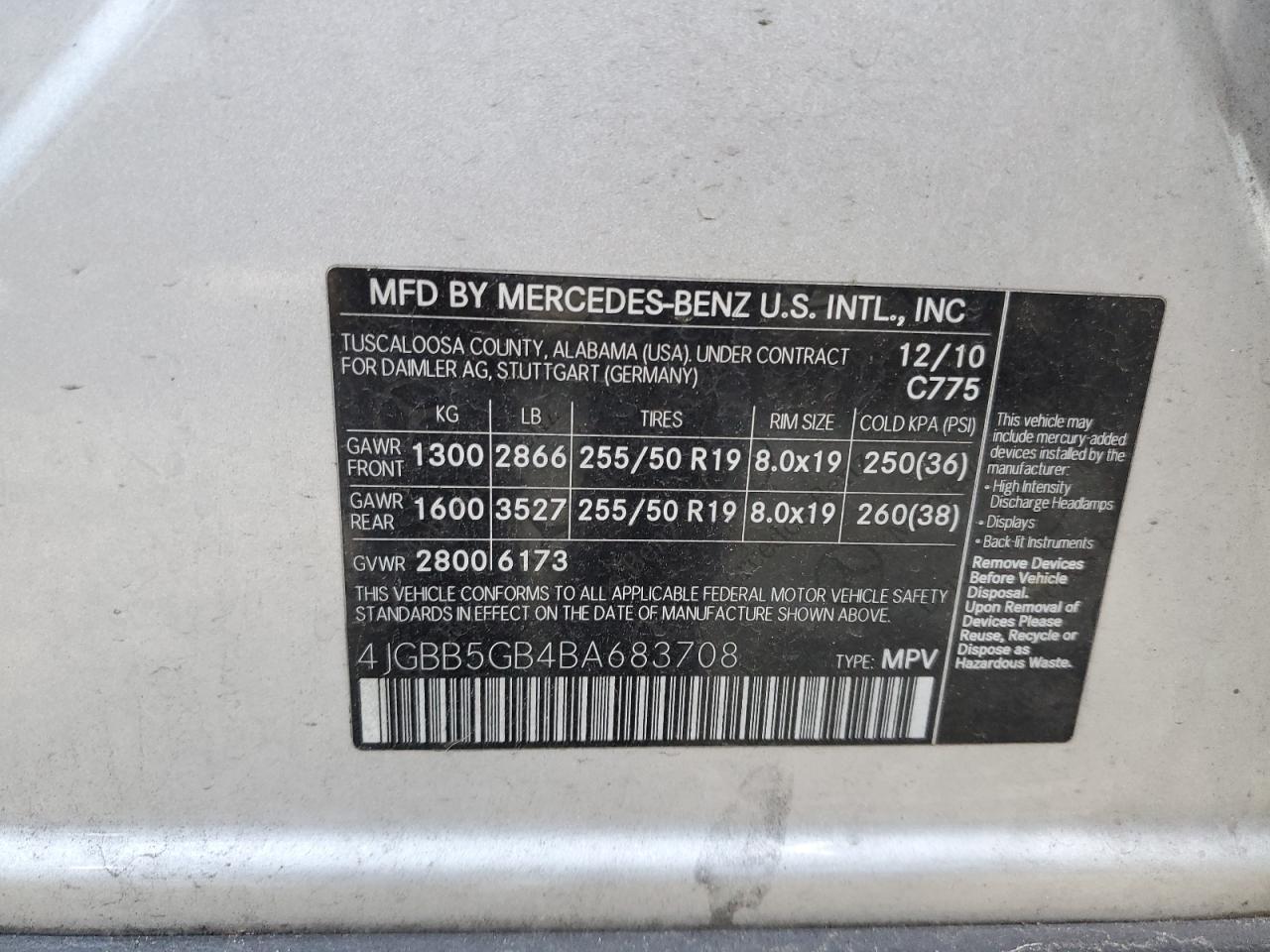 2011 Mercedes-Benz M-klasse - Image 12