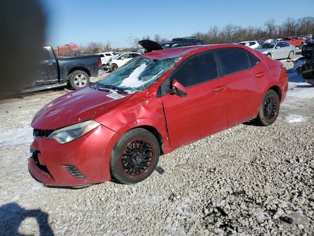  TOYOTA COROLLA 2016 Червоний